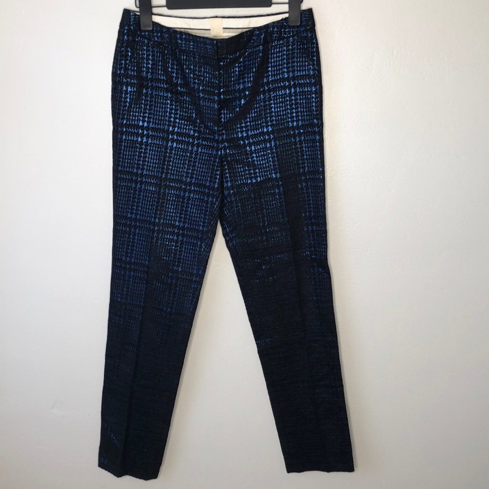 Paul Smith Blue Checkered metallic pants